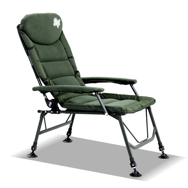 Lucx® Karpfenstuhl Angelstuhl Anglerstuhl Carp Chair Stuhl Grün Like A Big Boss – Bild 2