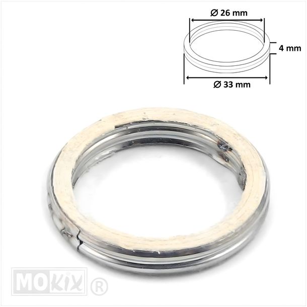 Uitlaatpakking 33x26x4mm uitlaatspruitstuk voor Suzuki TSX