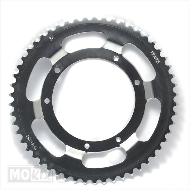 Pignon arrière MBK AV 110 mm D8 6 trous 54 dents