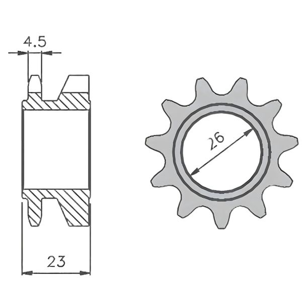 IGM Ritzel Mobilette / MBK 51 12 Zähne