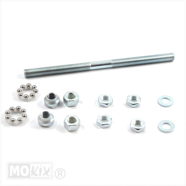 Front wheel axle 11x200mm complete for Vespa Citta/Ciao