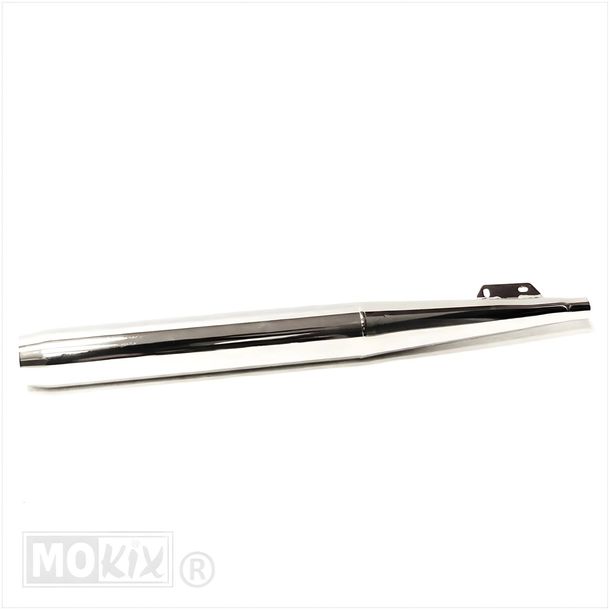 70mm chromen uitlaat 28mm, zonder ABE voor Puch Maxi