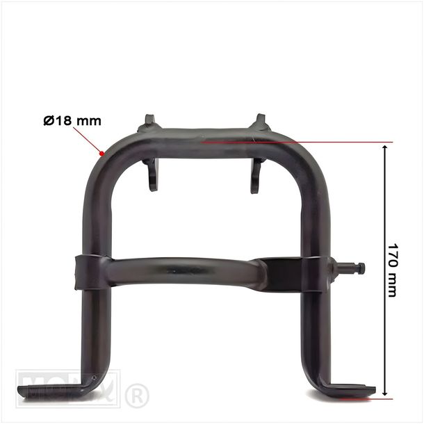 Soporte principal N 170mm negro para Puch Maxi
