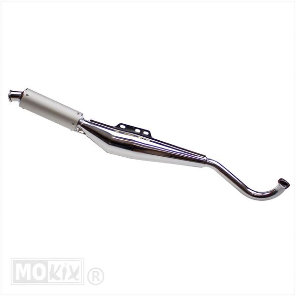 Puch Maxi Grandprix aluminium chromen Tecno Racing uitlaat