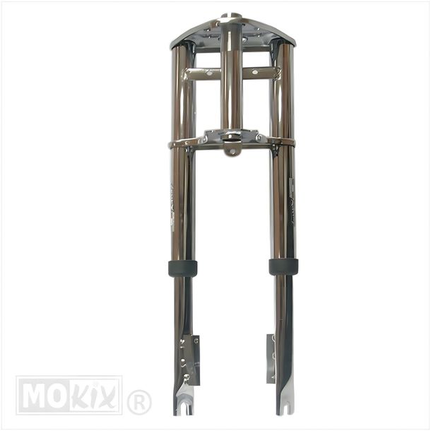 Fourche - fourche avant - fourche suspendue EBR, chromée, pour Puch Maxi Original Model