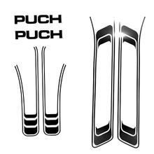 Sticker Satz PVC schwarz für Puch Maxi