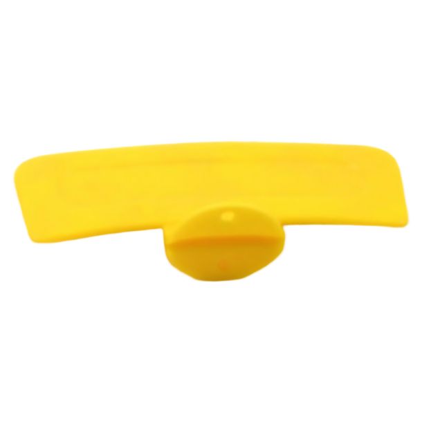 Registreringsskylthållare gul universell PVC