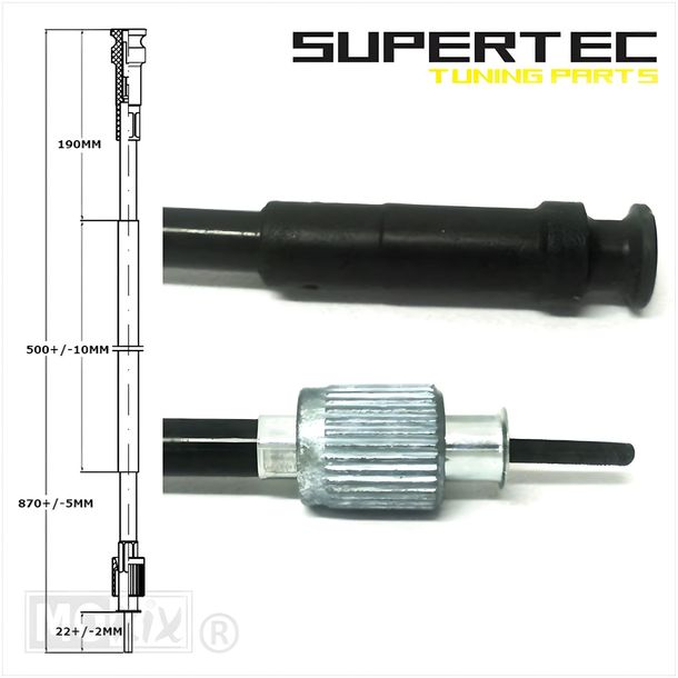 Tachowelle für Honda MB +10cm