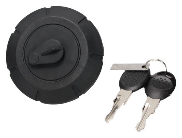 Fuel filler cap with lock, black for Yamaha DT50 M