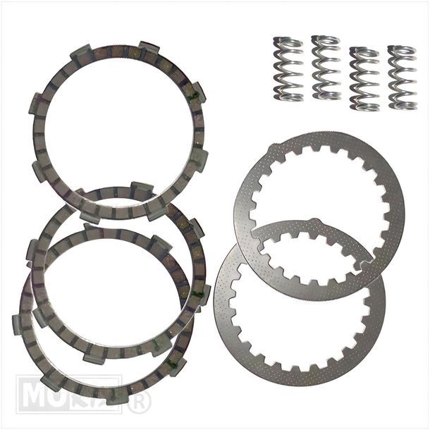 Clutch friction disc kit for Yamaha DT50LC 9 pieces incl. springs