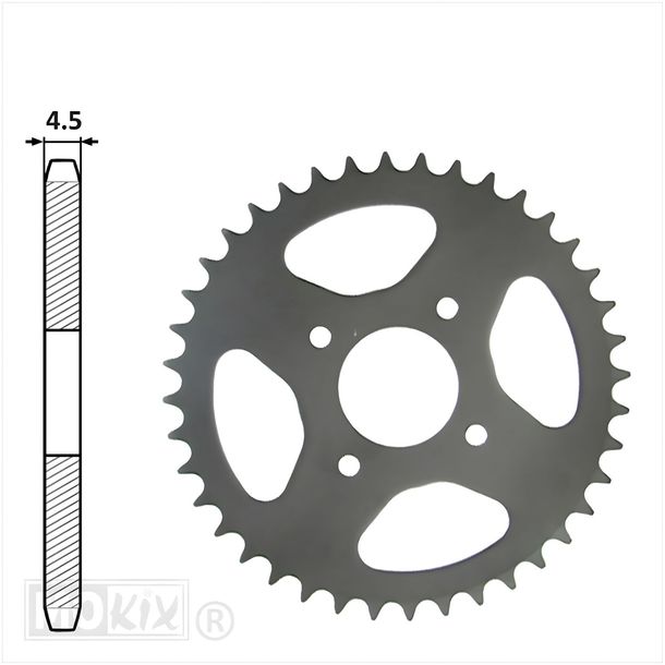 Piñón 415, 425mm 4L 43Z para Sachs/Hercules/Prima5