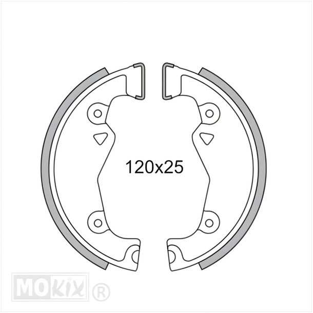 Brake pad for Zündapp small hub 120mm