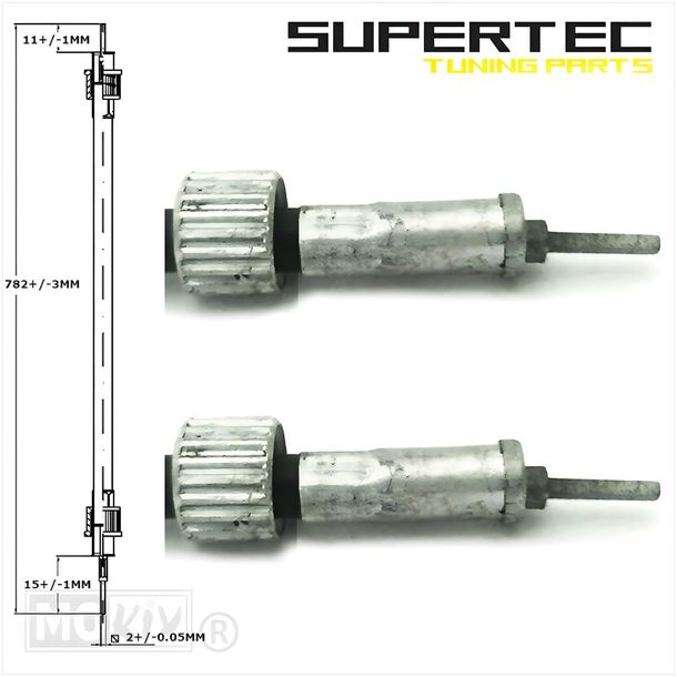 Tachowelle Vdo Supertec 75cm schwarz