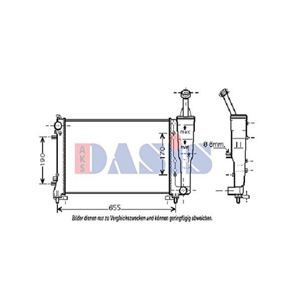 AKS DASIS 080079N Kühlung für Fiat / Lancia / Alfa Romeo