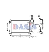 AKS DASIS 080079N Refroidissement pour Fiat, Lancia, Alfa Romeo