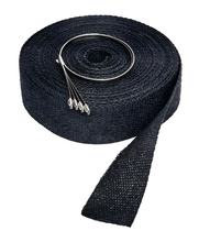 Hitzeschutzband LeoVince WRAP KIT Gewebeband, bis 800°C, 15m, 52mm breit, schwarz für Auspuffanlagen / Krümmer