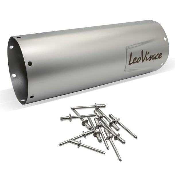Copertura del silenziatore LeoVince, ricambio per il sistema di scarico, copertura del silenziatore finale, 300 mm, sinistra