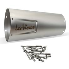 Schalldämpferhülle LeoVince Auspuff-Ersatzteil Hülle Endschalldämpfer, Edelstahl, 270mm für FACTORY