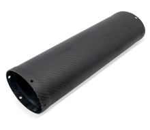 LeoVince Muffler Cover Exhaust Replacement Part End Muffler Cover, Carbon, 122x89x400mm
