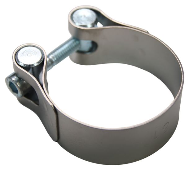 Ghiera di scarico LeoVince, ricambio per sistema di scarico, morsetto per supporto di scarico, acciaio inox, Ø 51 mm
