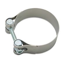 LeoVince Exhaust Clamp Exhaust Replacement Part Clamp Exhaust Mount 65, Stainless Steel