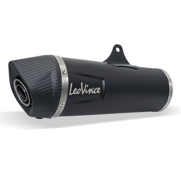Endschalldämpfer LeoVince Auspuff-Ersatzteil 0230 / 10399, Edelstahl schwarz, Ø 50mm