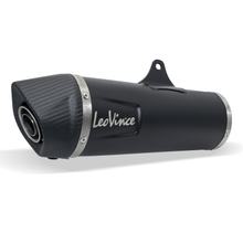 Muffola terminale LeoVince, ricambio per scarico 0230 / 10399, acciaio inox nero, Ø 50 mm