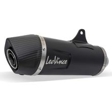 Einduitsluitdemping LeoVince uitlaat vervangingsdeel 0457 / 10410, roestvrij staal zwart, Ø 54mm