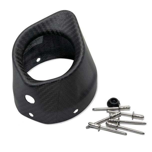 Exhaust tip LeoVince exhaust replacement part cap end muffler, carbon