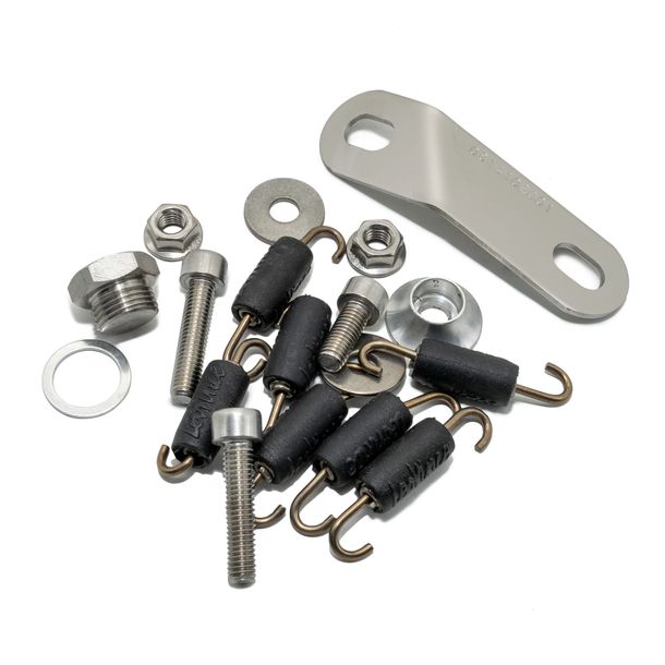 Soporte de escape LeoVince, pieza de repuesto para escape, tornillos, conjunto de soporte para Yamaha MT09 del año 2014