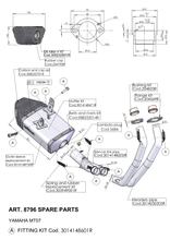 LeoVince silencer exhaust replacement part 10034 / 10417, Ø 50mm 205mm