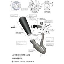 LeoVince Exhaust Pipe Exhaust Replacement Part Connecting Pipe 1195