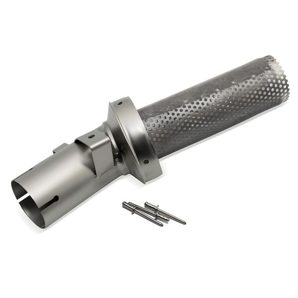 LeoVince silencer exhaust replacement part, stainless steel, Ø 54mm 173mm, right for LV-10
