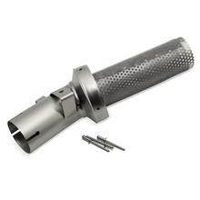 Silencieux d'échappement LeoVince pièce de rechange, acier inoxydable, Ø 54mm 173mm, droit pour LV-10