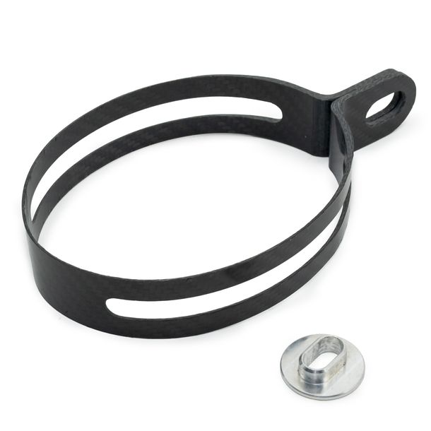 Auspuffschelle LeoVince Auspuff-Ersatzteil Klemme Auspuffhalterung 1A, Carbon