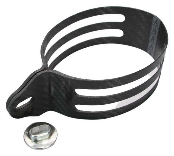 LeoVince Exhaust Clamp Exhaust Replacement Part Exhaust Holder 3A, Carbon