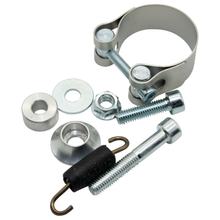 Suporte do Escape LeoVince - Peça de Substituição do Escape, Kit de Fixação com Parafusos para Suzuki DR-Z 400 Ano 2005