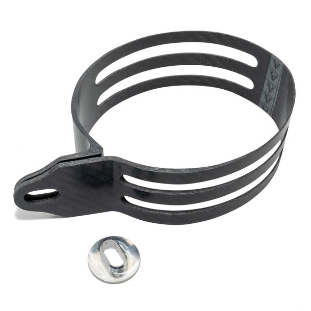Collier de serrage LeoVince, pièce de rechange d'échappement, support d'échappement 4A, carbone