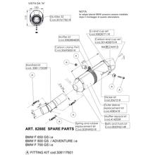 Auspuffhalterung LeoVince Auspuff-Ersatzteil Schrauben Haltesatz für BMW F 800 Bj. 2008