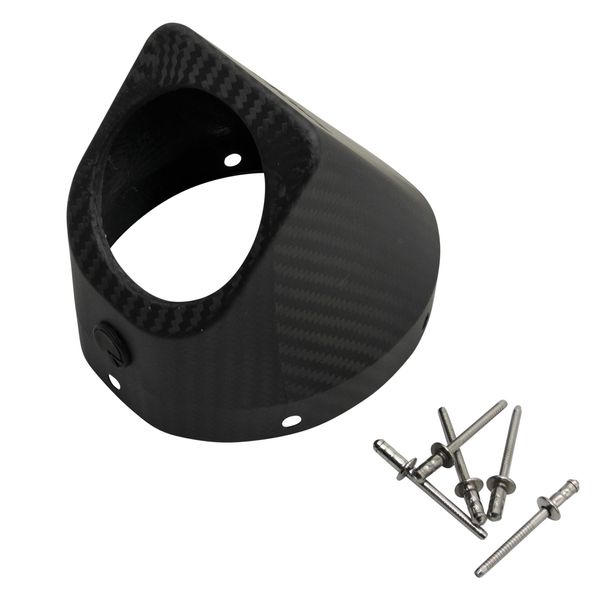 LeoVince Exhaust Trim, Exhaust Replacement Part Cap Silencer, Carbon
