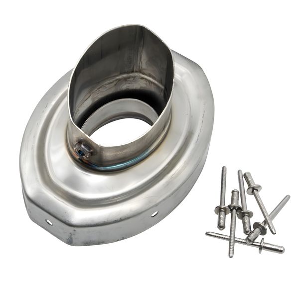 LeoVince Exhaust Tip Exhaust Replacement Part Cap Silencer, Ø 50mm, right for FACTORY R