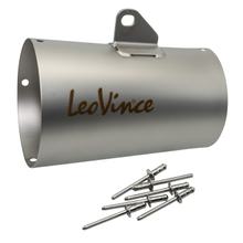 Housse de silencieux LeoVince Pièce de rechange d'échappement Housse Silencieux d'extrémité, Acier inoxydable, 160mm, droite