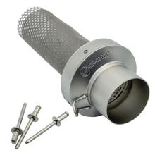 Silencieux d'échappement LeoVince pièce de rechange, acier inoxydable, Ø 54mm 173mm, gauche pour LV-10