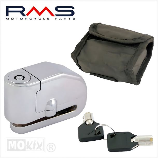 Serratura a disco RMS con allarme e tasca per il pin da 6mm