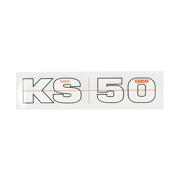 Sticker for Zündapp KS50 white/black