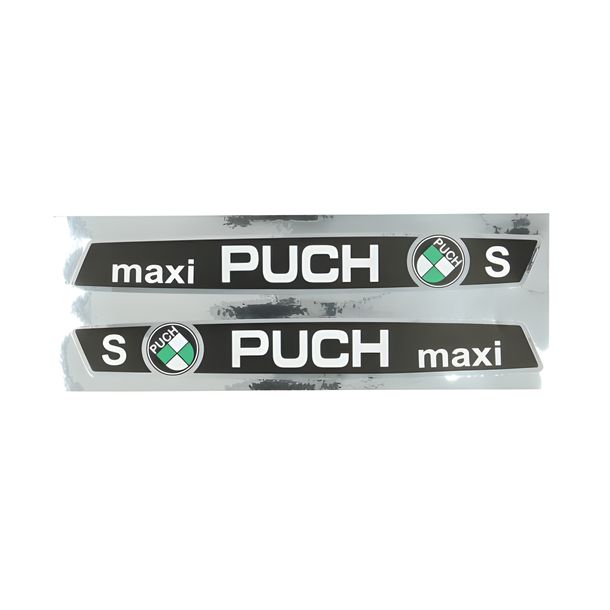 Maxi S stickerset zwart/wit