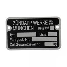Rahmenschild 197..... für Zündapp