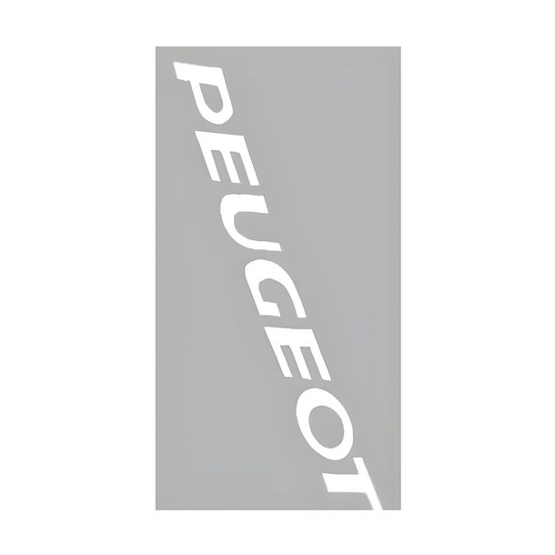 Aufkleber peugeot weiß  2-teilig