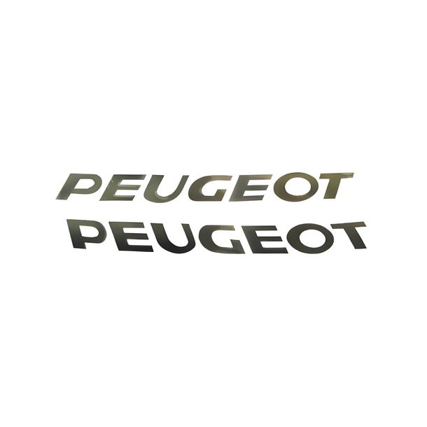 Pegatina peugeot negro 2 piezas
