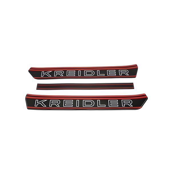 Sticker-set réservoir d'essence noir/rouge pour Kreidler
